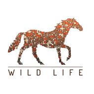 Abstract horse Mosaic Vector illustration Wild life