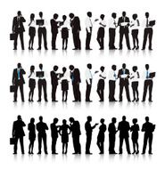 Vector of Multi-ethnic Business people