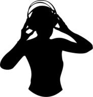 Girl DJ with Headphones
