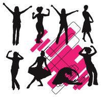 Dancing Females - vector