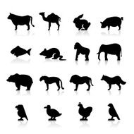 Animals icons set