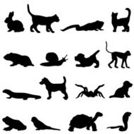 Pet silhouette collection profiles