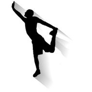 Vector silhouette of a man N269