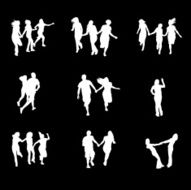 Active people together
