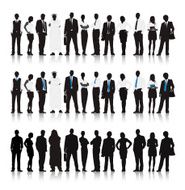Vector of Multi-ethnic Business people N2