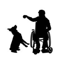 Vector silhouettes of man N36
