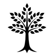 Decorative tree icon - VECTOR