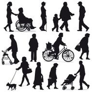 Senior Citizen Silhouettes