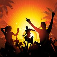 Summer beach party