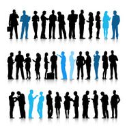 Vector of Active Business People