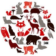 European Animal Icon Set