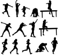 Athletics Silhouettes