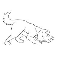 Cute vector dog N2