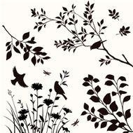 Birds and twigs