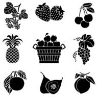 apple bushel and fruit