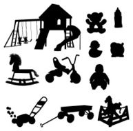 Kids Toy Silhouette Collection (vector jpg)
