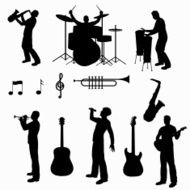 Music Silhouette Collection (vector jpg)