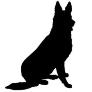 German Shepherd Silhouette N4