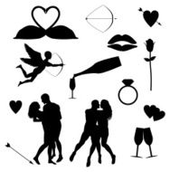 Love Silhouette Collection (vector jpg) N2