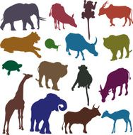 Wild life wallpaper - seamless background