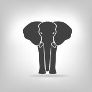 gray emblem of an elephant