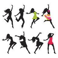 Dancing Women Silhouettes N2
