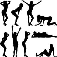 Woman silhouettes N5