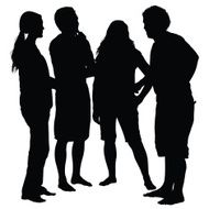 Group of friends enjoying together