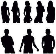 fashion models silhouette