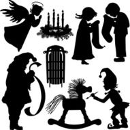 Christmas Holiday Silhouettes N2