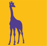 silhouette - giraffe
