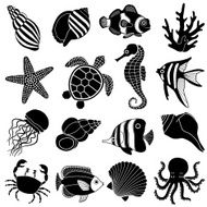 sea creatures icons