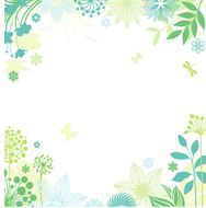 Spring floral frame