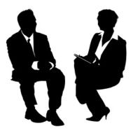 Businesspeople job interview