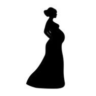 silhouette of a pregnant woman N2