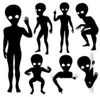Alien silhouettes