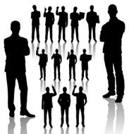 business man silhouettes N2
