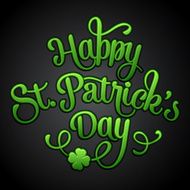 Typographic Saint Patrick&#039;s Day Greeting Card