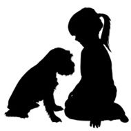 Vector silhouette of child N80