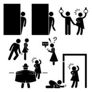 Pervert Stalker Physco Molester Pictogram