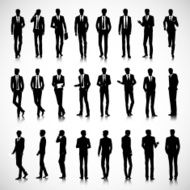 Silhouettes of Business men N2