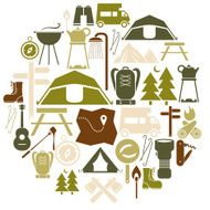 Camping Icon Set N8