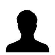 Man silhouette profile picture