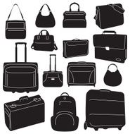 Travel bags and suitcases collection