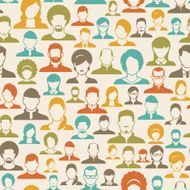 seamless pattern people
