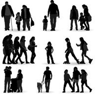 Casual people silhouette N15