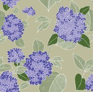 Seamless pattern with flowers lilac N12