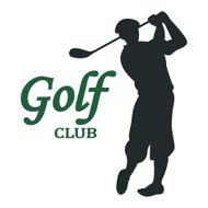Golf club sign - vector illustration N2