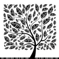 Beautiful tree silhouette for your design