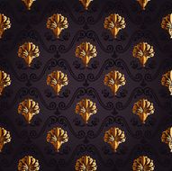 gold background Seamless decor vintage N2